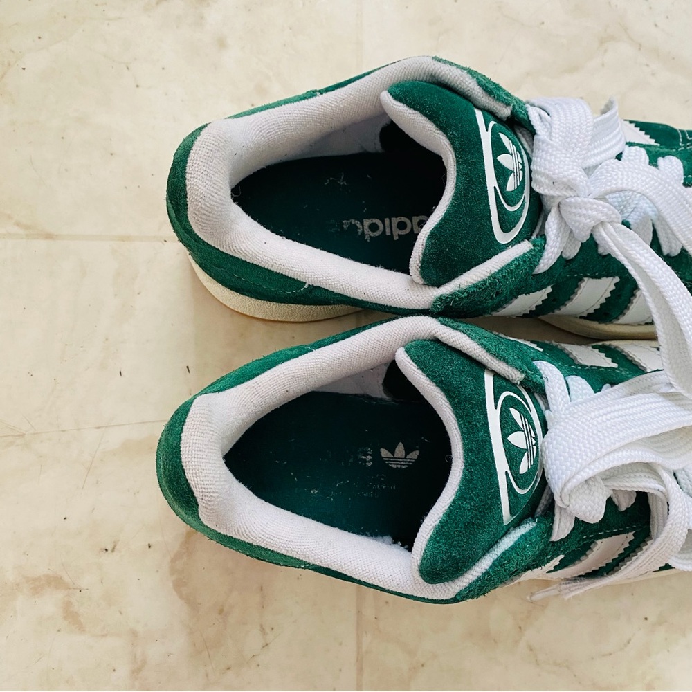 $110 Adidas Campus 00s Green Suede Lace-up Low Top Shoes Sneakers Women's Size 8 - Picture 12 of 14